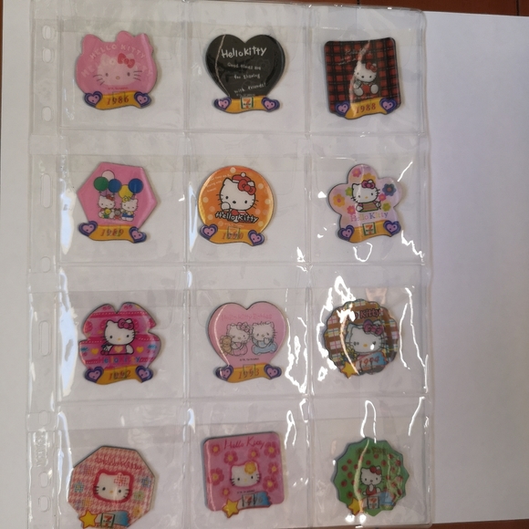 Sanrio Hello Kitty 30th Anniversary 7-11 Hologram 30 Magnets From 1974 Taiwan - Picture 9 of 9